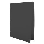 Folder de Plástico Barrilito Carta, Negro, 3 Perforaciones