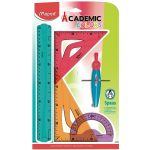 Equipo de Geometría Flexible Maped Academic Colors, Compás de Plástico