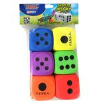 Dados de Foamy Pascua Bl/6 Colores Surtidos