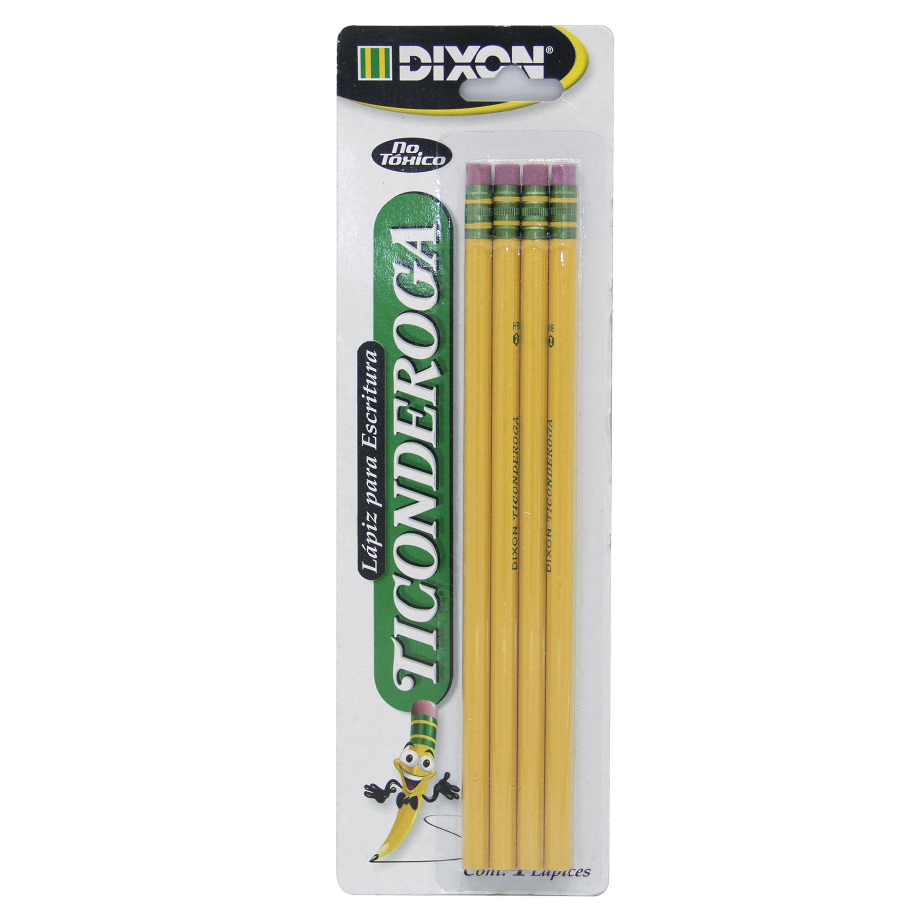 Lápiz de Grafito #2 Ticonderoga Hexagonal Bl/4