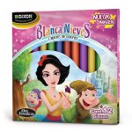 Lápices de Colores Blanca Nieves Cortos Redondos C/12
