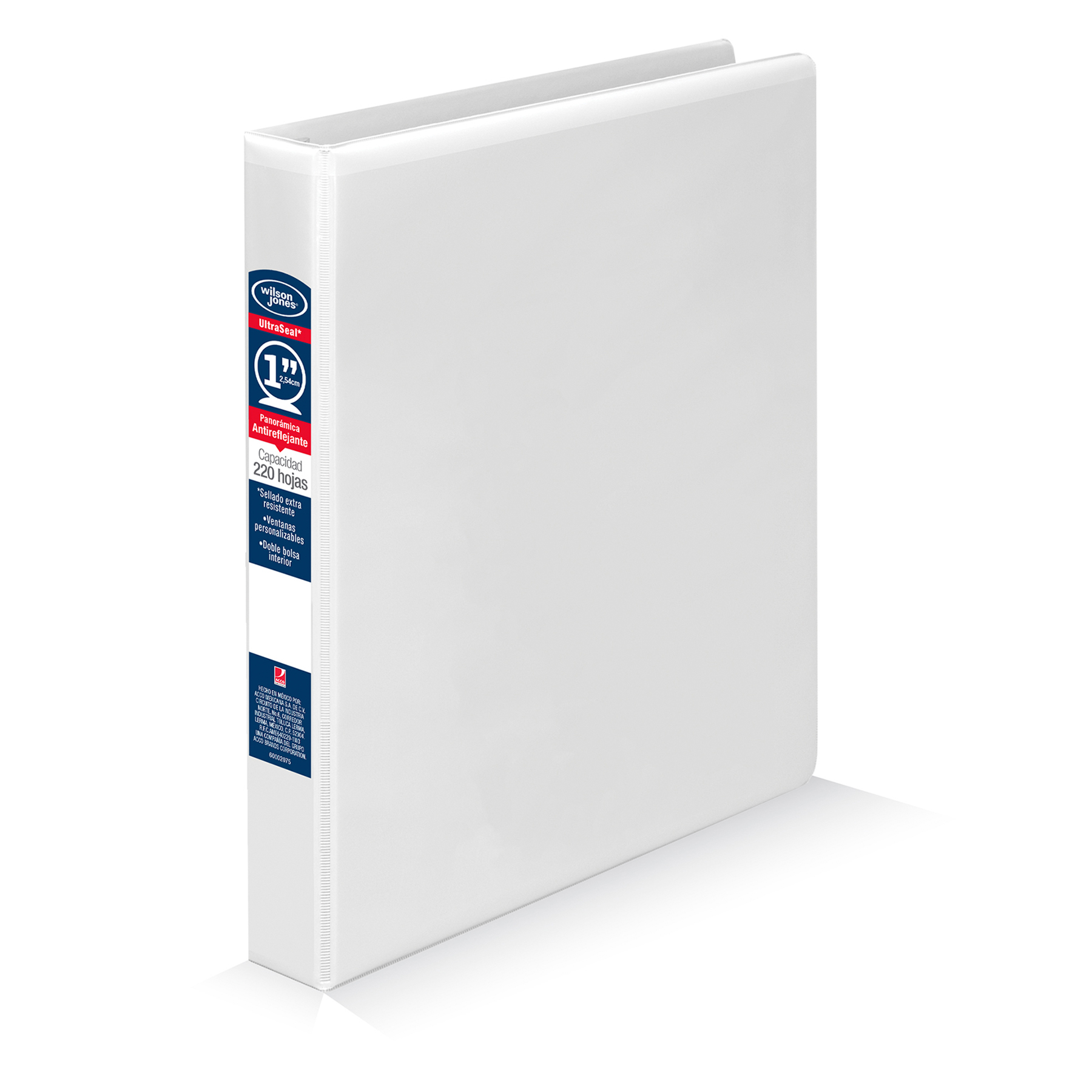 Carpeta Carta Arillo O sin Ventana Wilson Jones P-600 1"