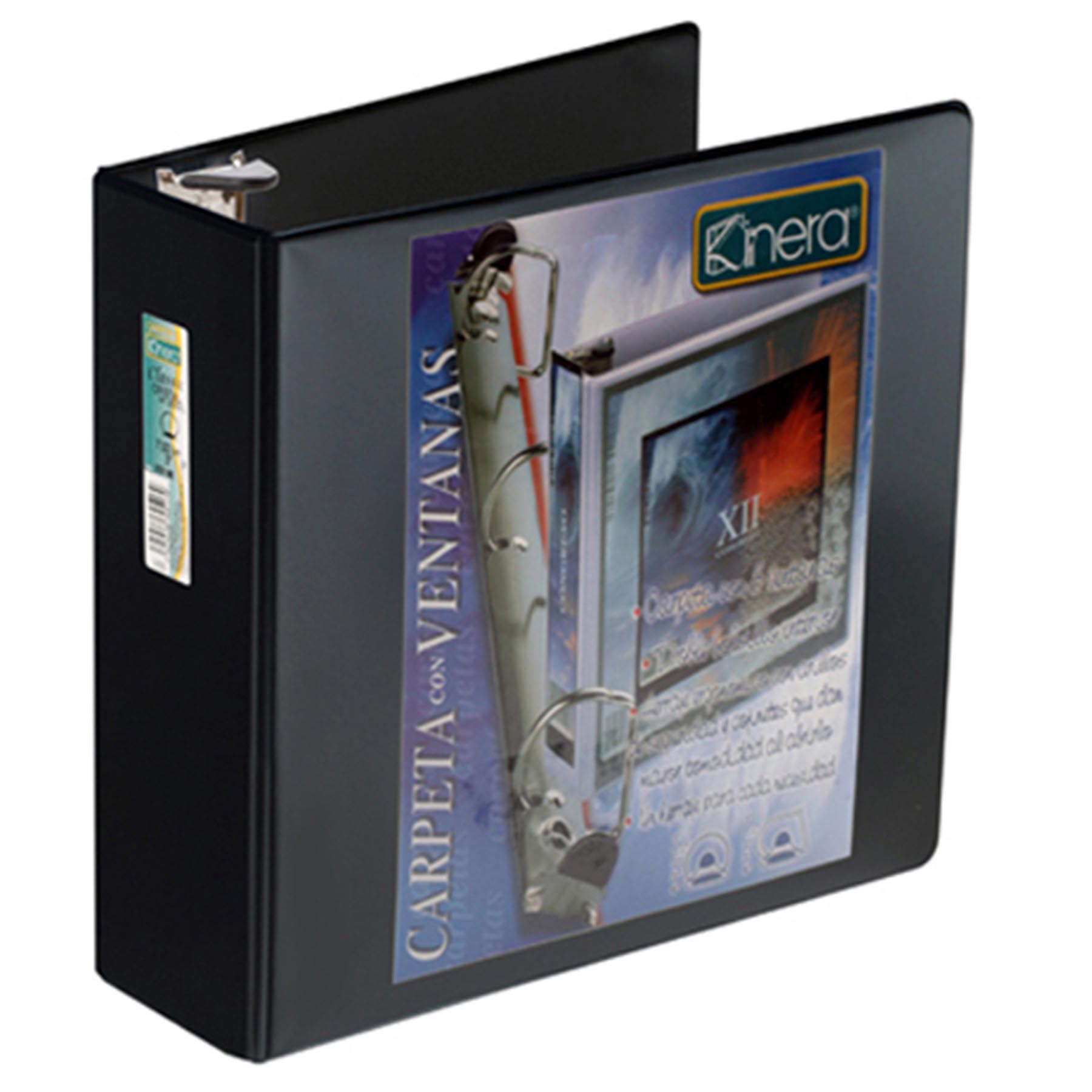 Carpeta Carta Arillo O con Ventana Kinera 9301 3"