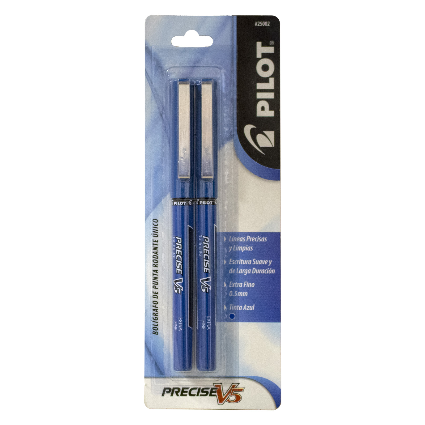 Bolígrafo Roller Punto Fino 0.5 mm Pilot Precise V5 Bl/2 Azul