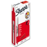 Marcador Permanente Sharpie Rojo, Punto Fino