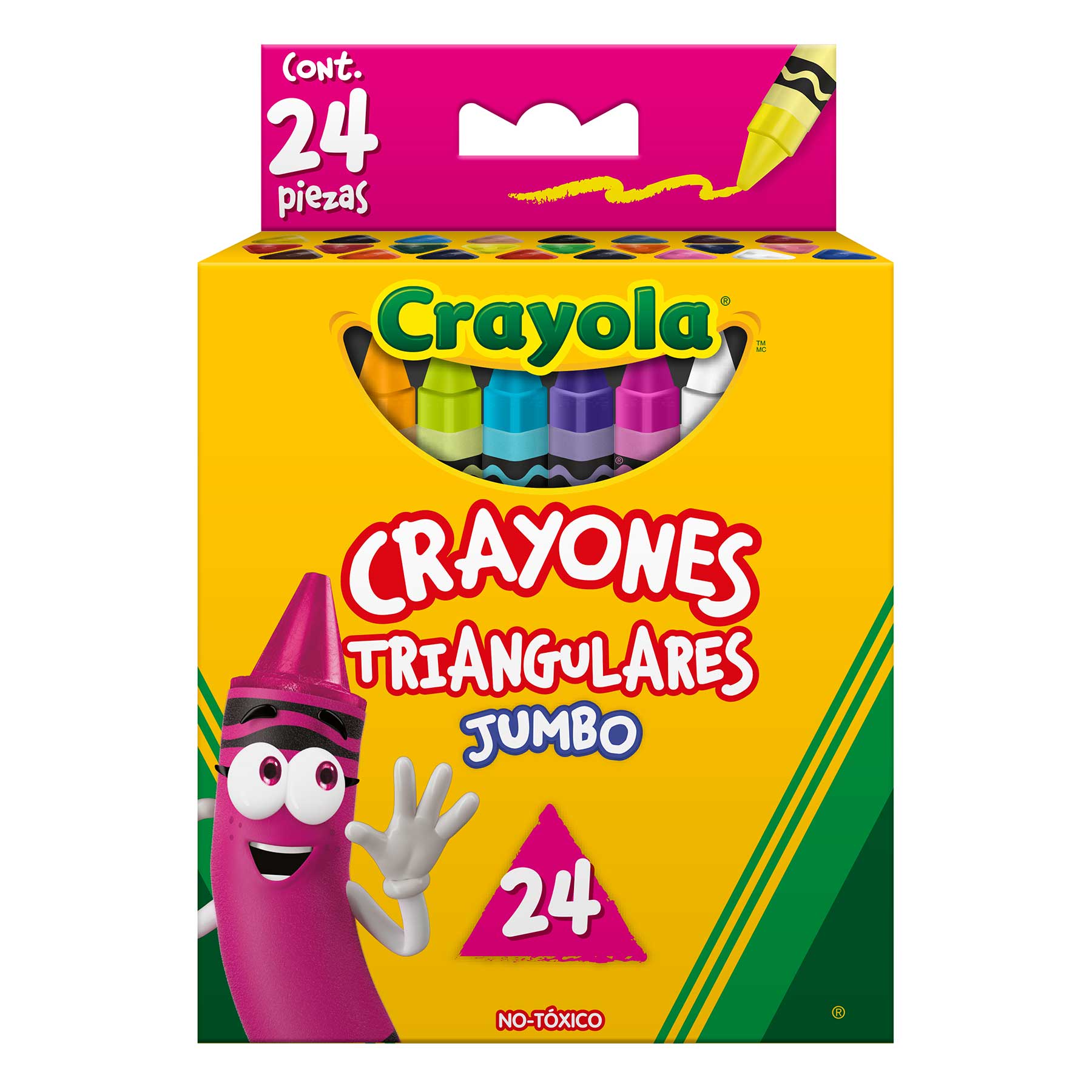 Crayones Triangulares Jumbo Crayola C/24