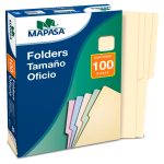 Folder Crema Mapasa C/100 Oficio