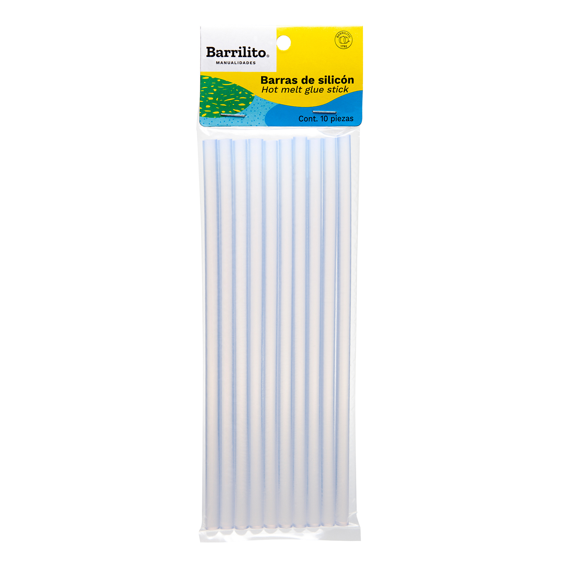 Silicón en Barra Delgada Barrilito 20 cm. bl/10
