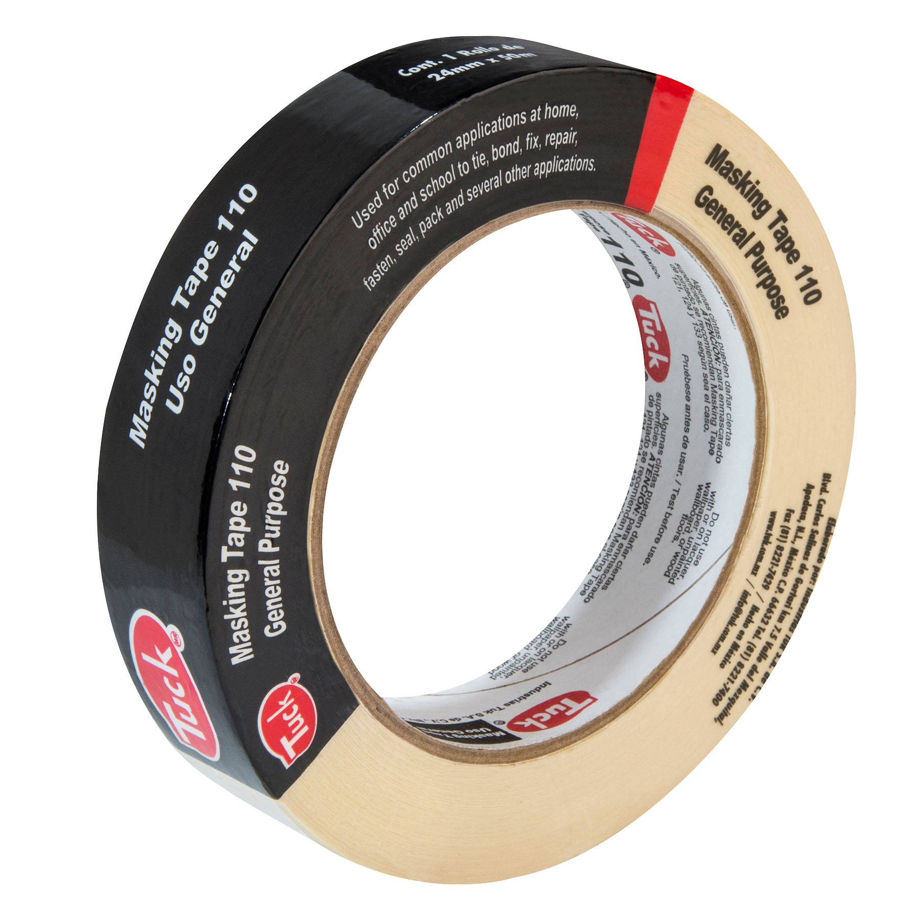 Cinta Adhesiva Masking Tuk 110, 18 mm x 50 m.