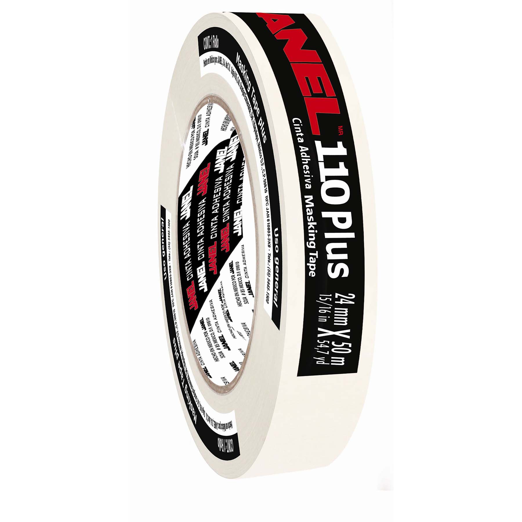 Cinta Adhesiva Masking Janel 110 Plus, 24 mm x 50 m.