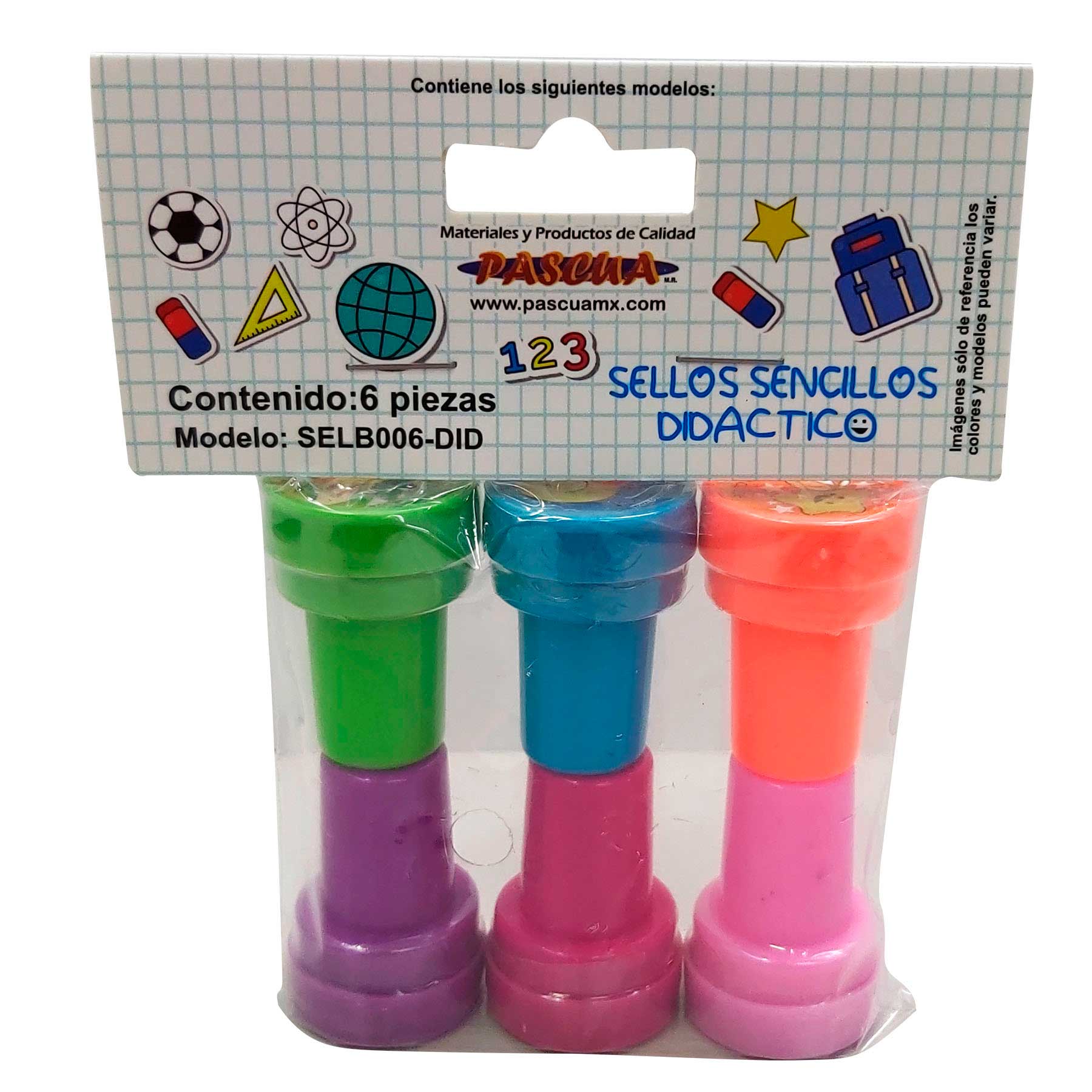 Sello Escolar Didáctico Pascua Selb006-Did Bl/6