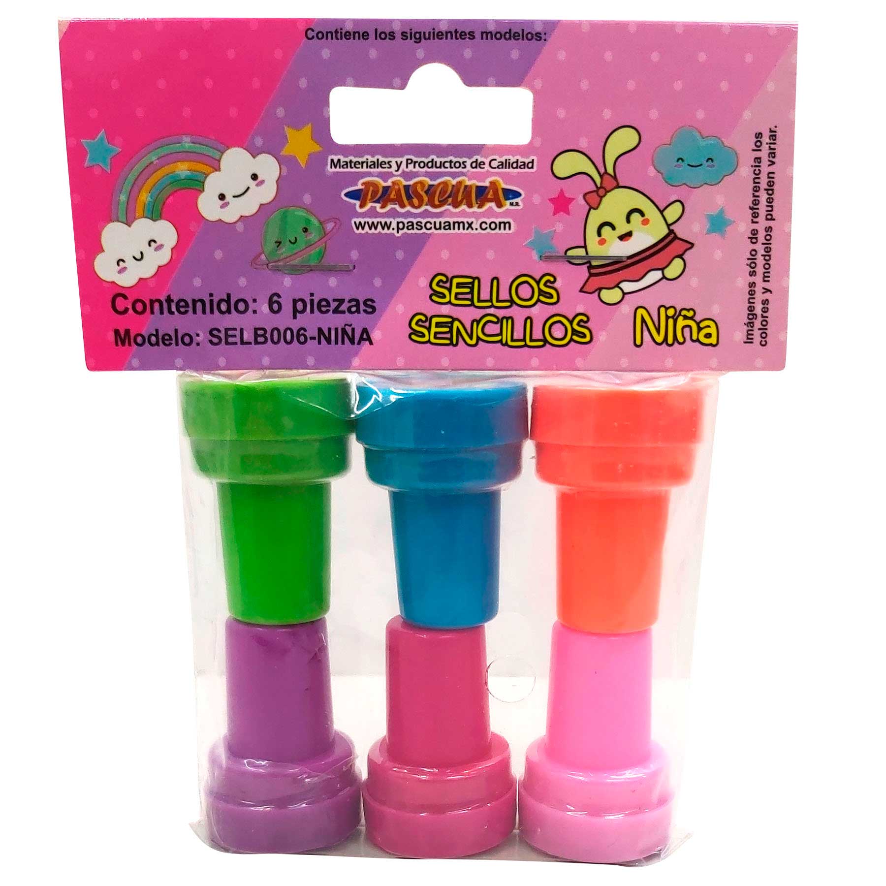 Sello Escolar Accesorios Pascua Selb006-Acc Bl/6