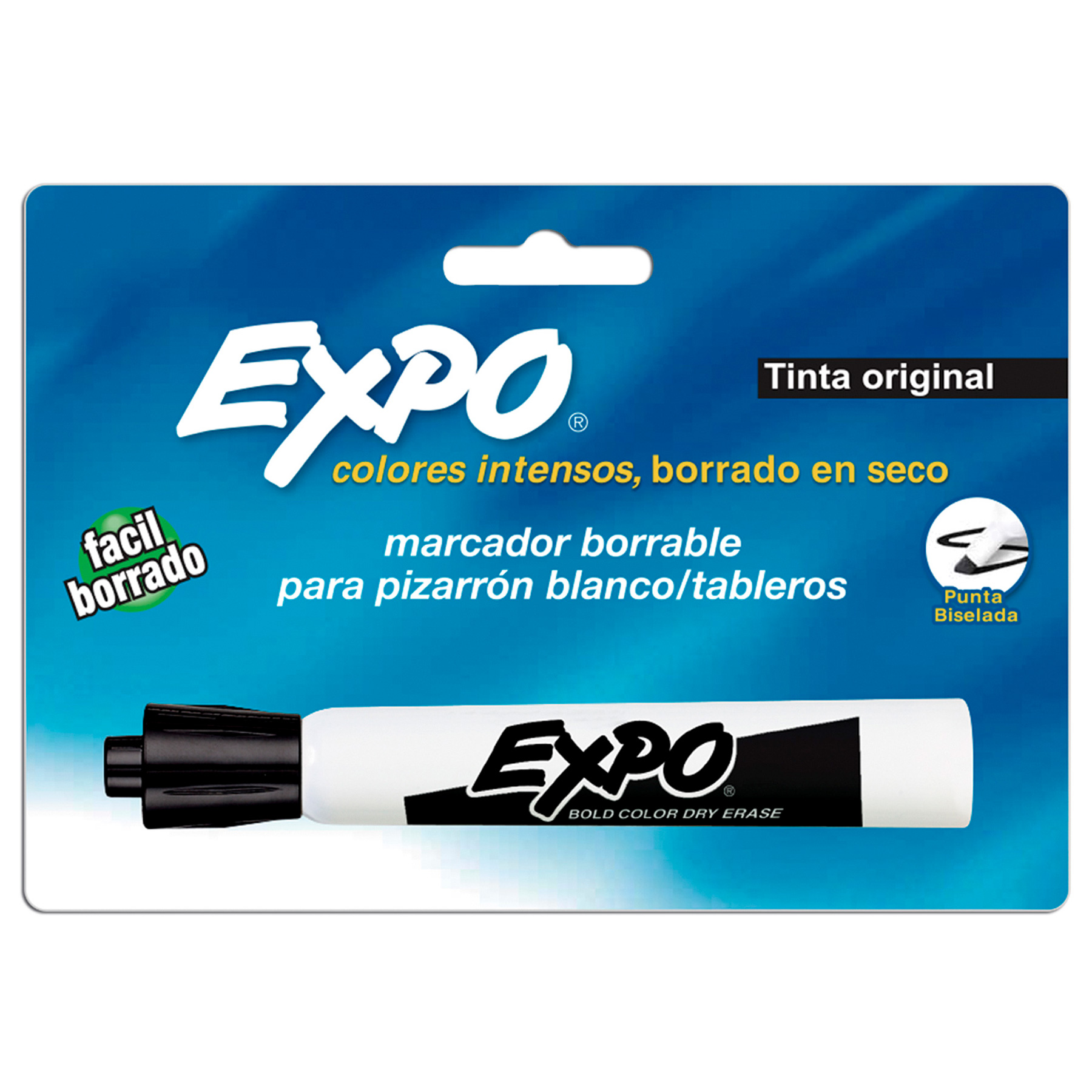 Marcador para Pintarrón Expo Bl/1 Negro, Punta Cincel
