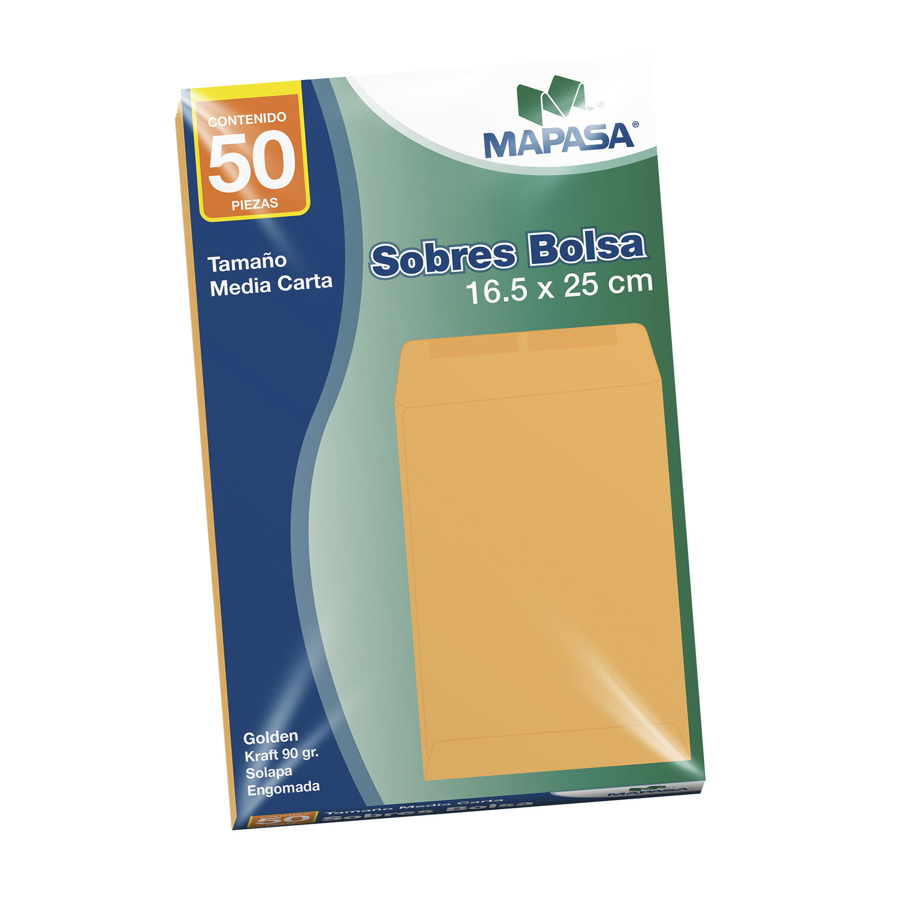 Sobre Bolsa Panuco Mapasa C/50 16 x 25 cm. 90 g.