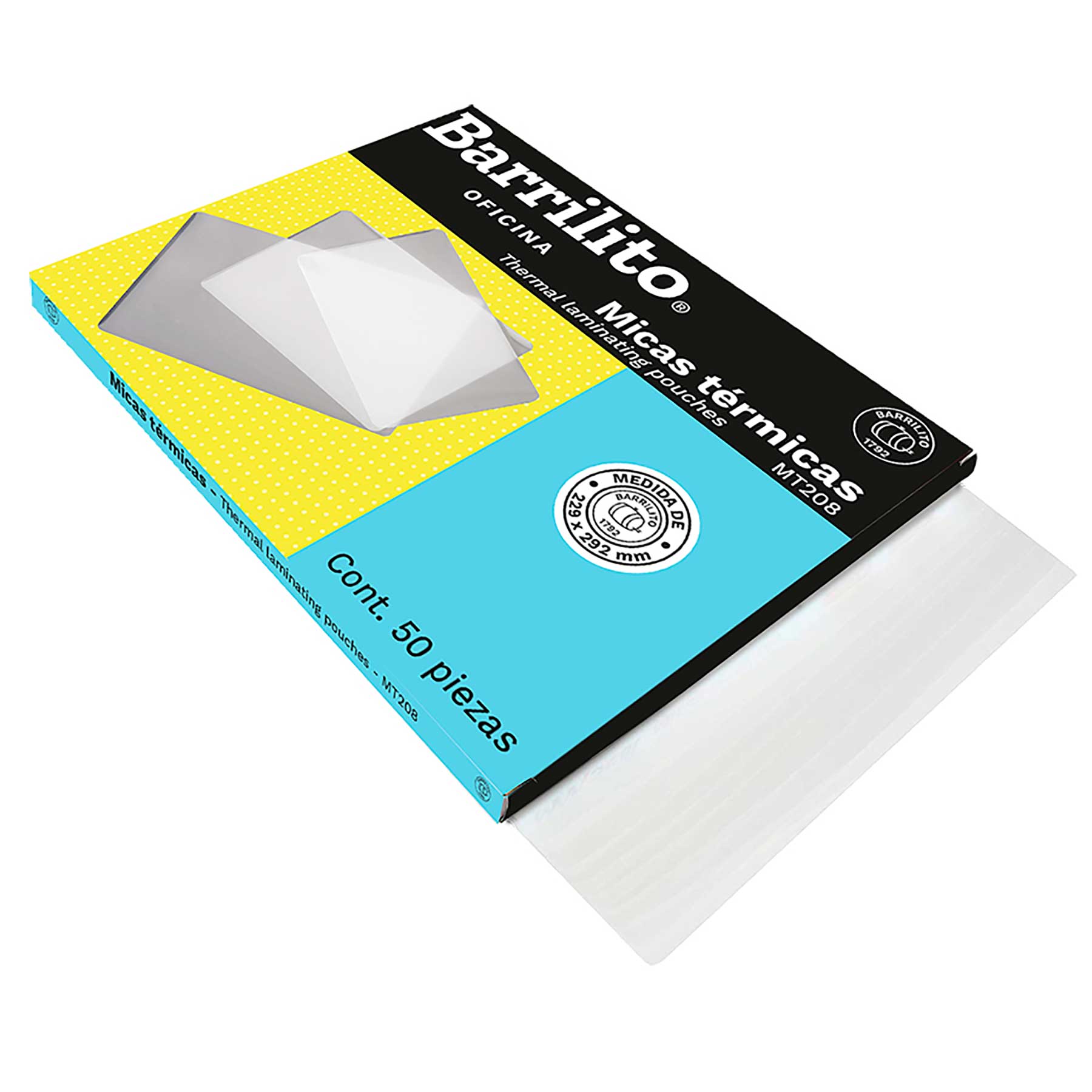 Mica Térmica 8 mil. Barrilito MT208 Carta C/50