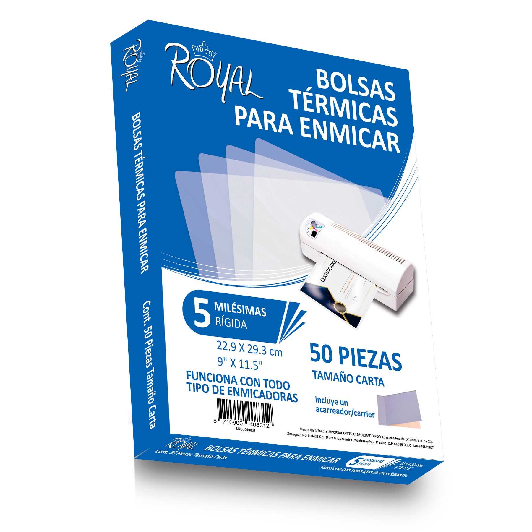 Mica Térmica 5 mil. Royal Carta C/50