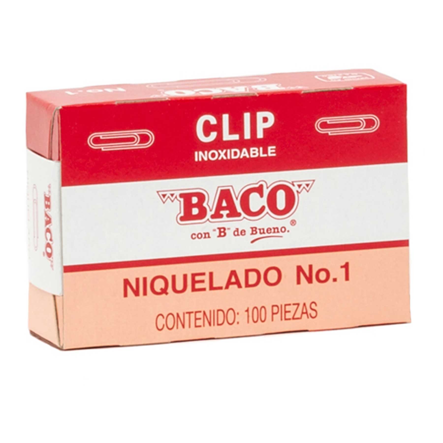 Clip Niquelado #1 Baco C/100