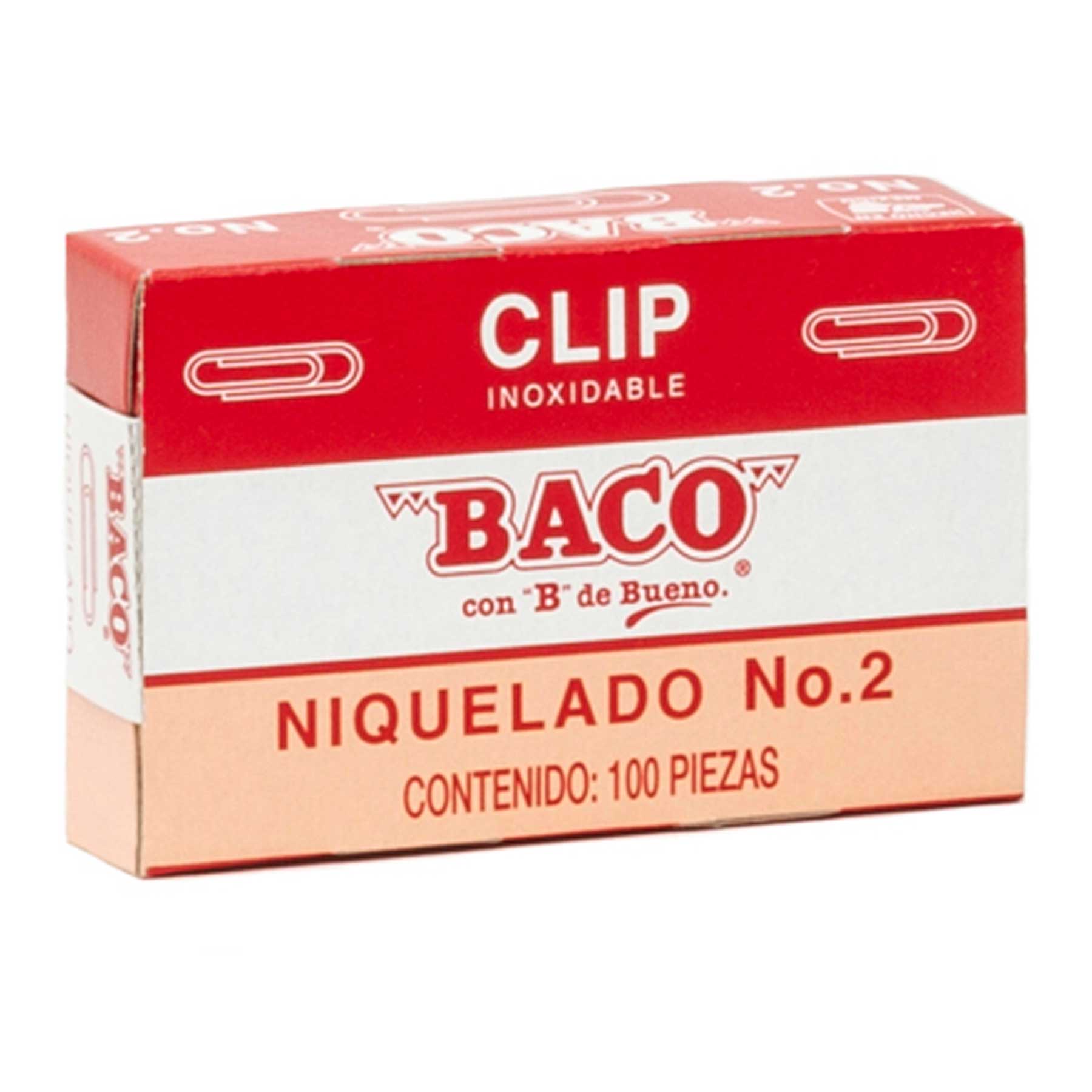 Clip Niquelado #2 Baco C/100