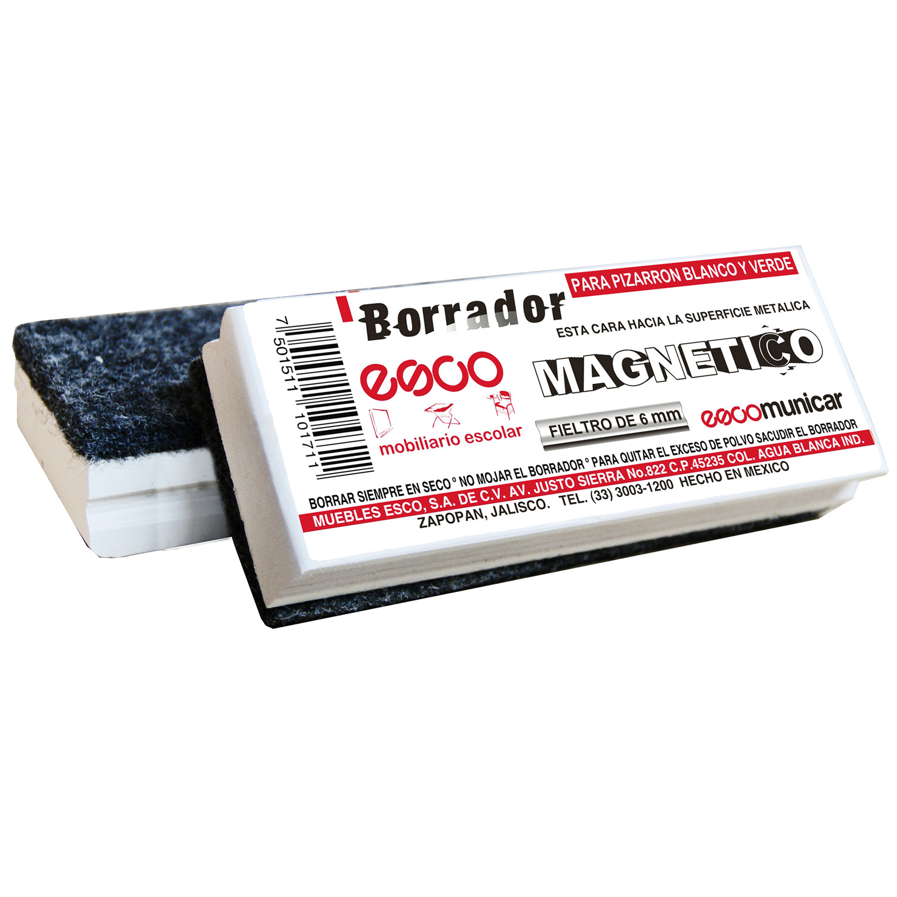 Borrador Magnético para Pizarrón ESCO