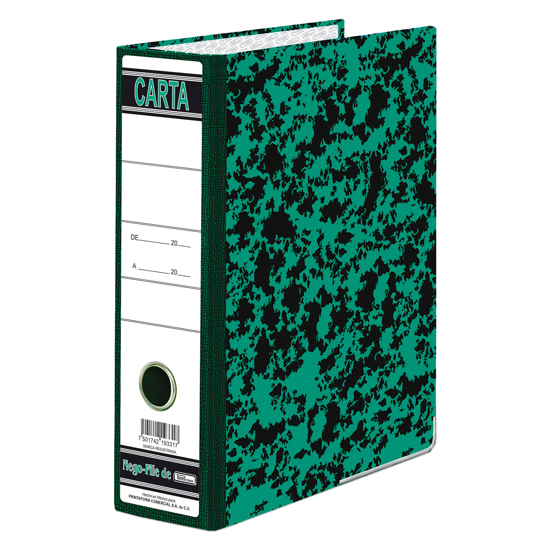 Registrador Marmoleado Printaform REGNEGO Carta