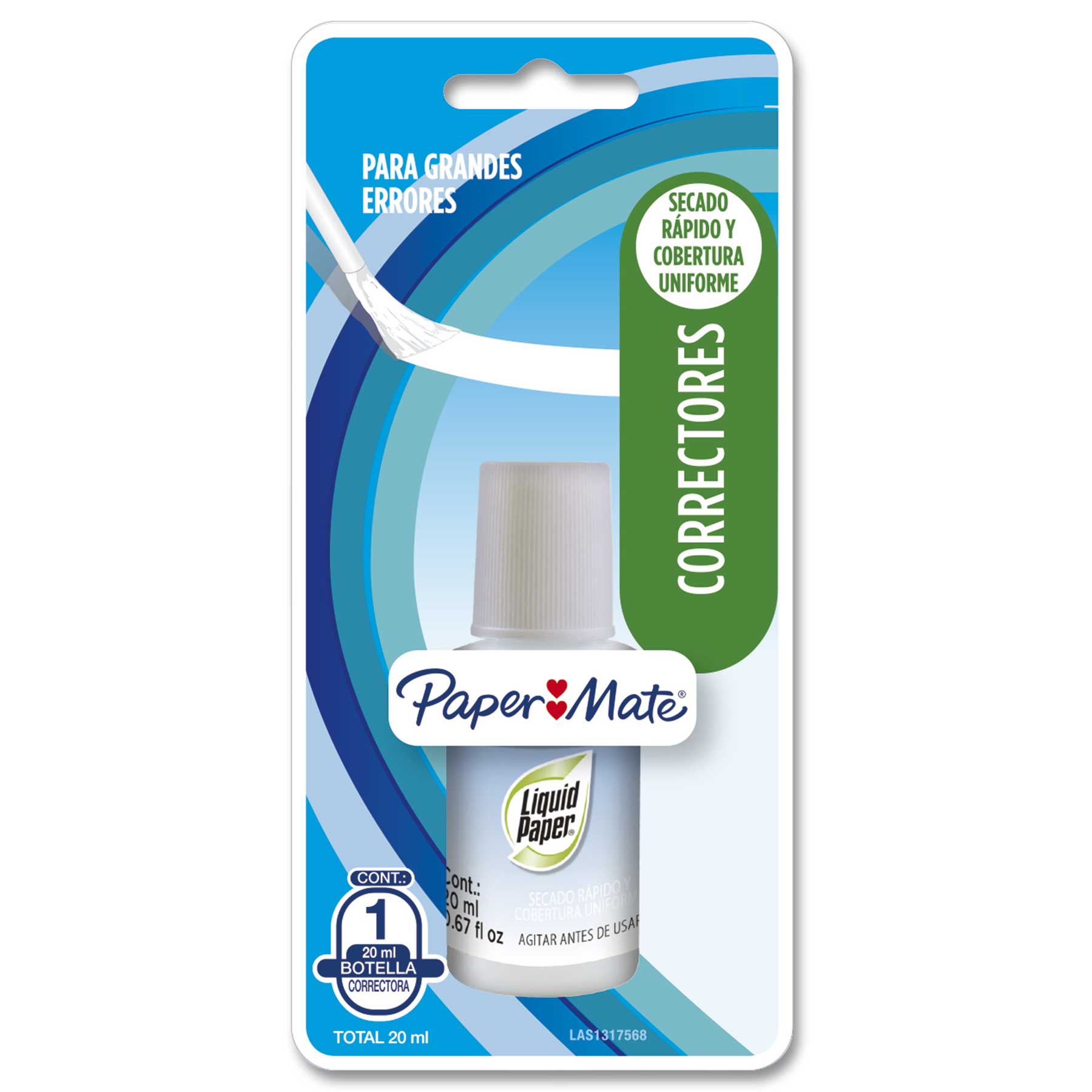 Corrector Líquido Liquid Paper 20 ml. Bl/1