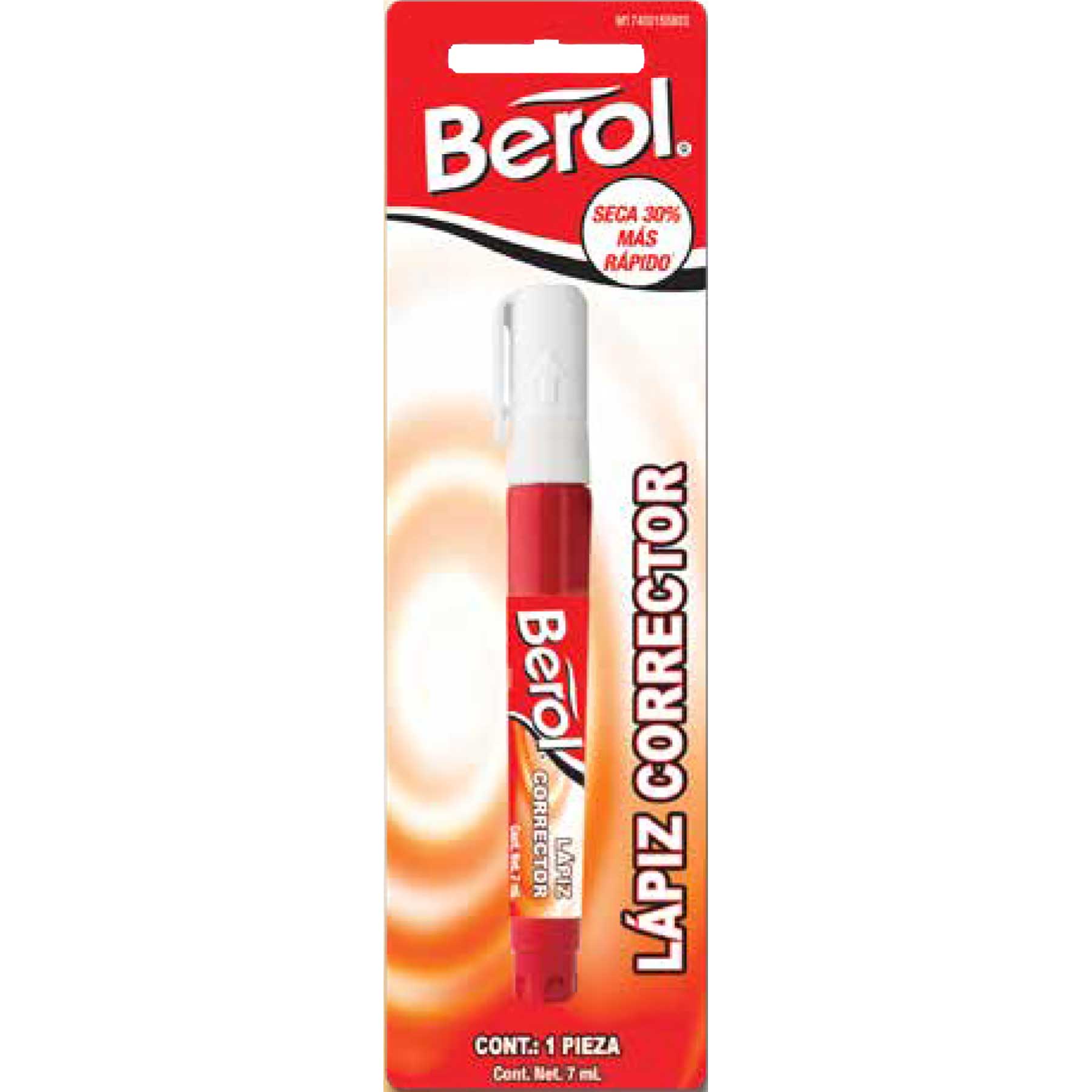 Corrector Líquido Pluma Berol 7 ml. Bl/1