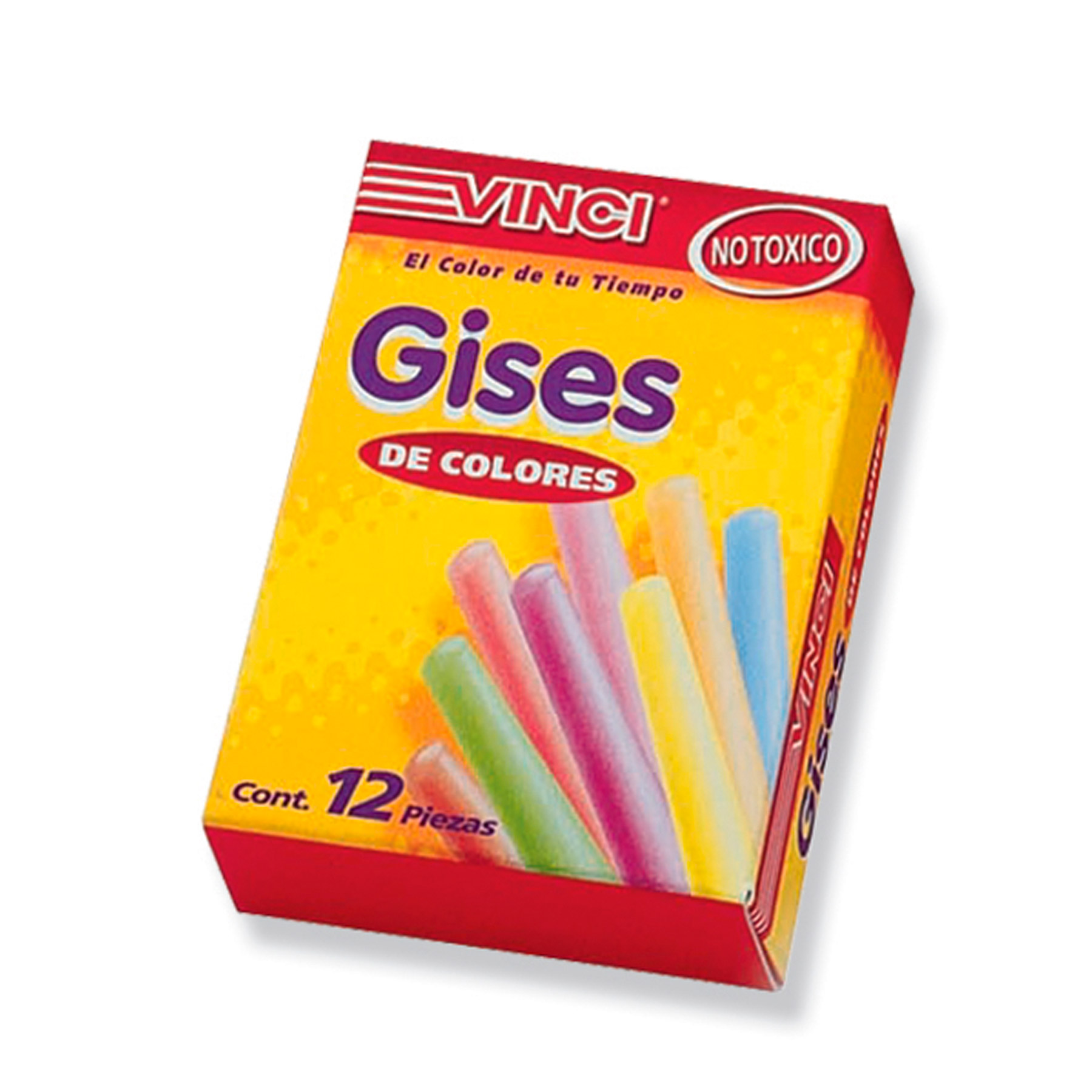 Gises de Colores Vinci 2037 con 12 piezas