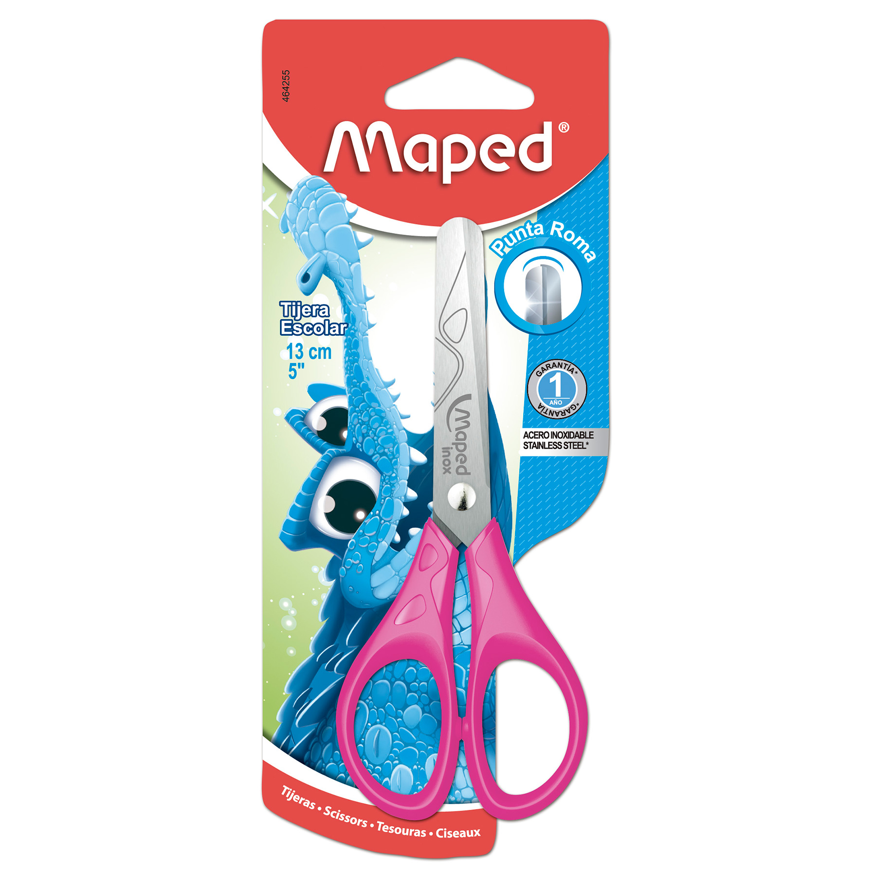 Tijera Escolar Maped Punta Roma 5" Mango Plástico