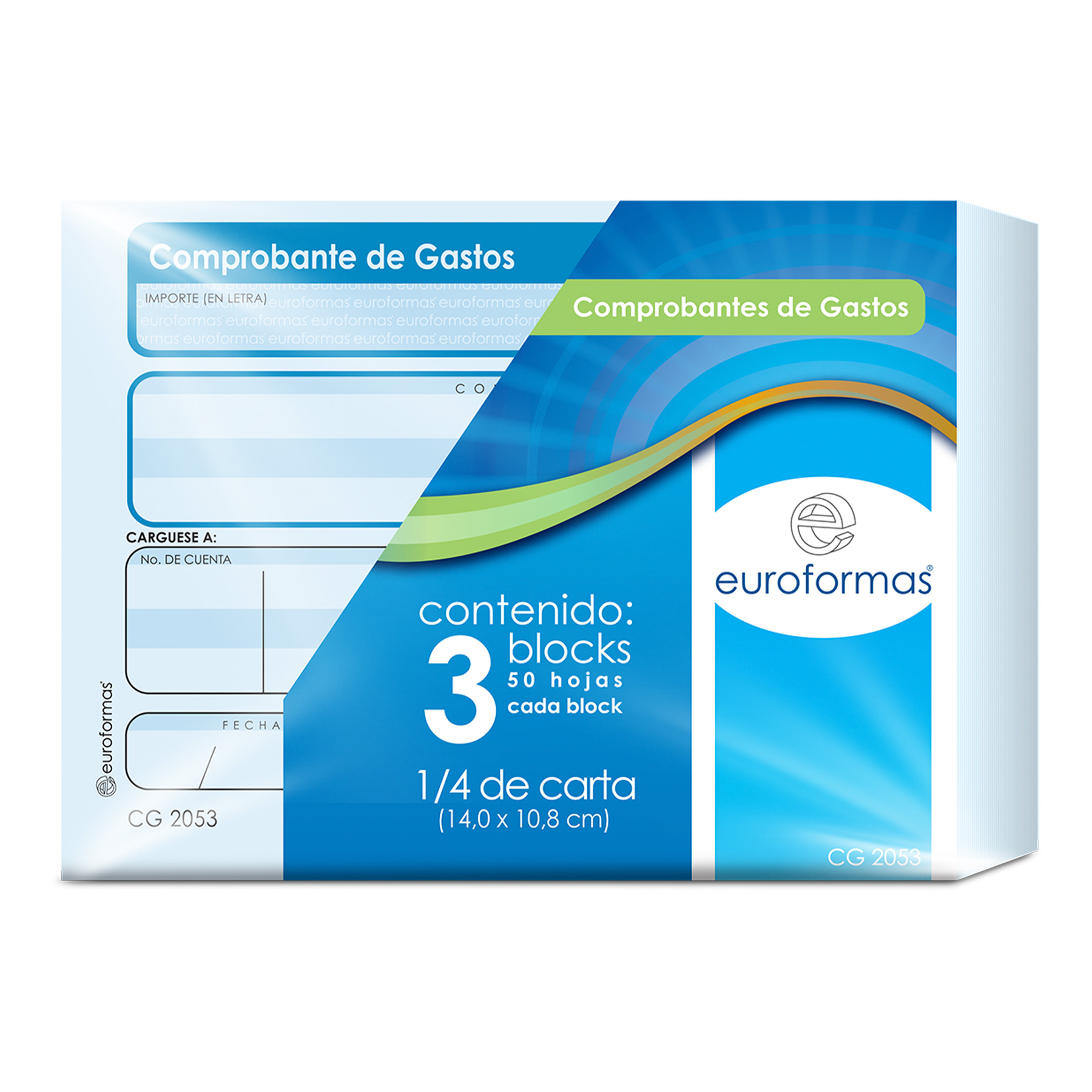 Comprobante de Gastos Euroformas ER0101 1/4 Carta 50 h.