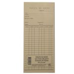 Tarjeta de Abono 9.9 x 22 cm. C/100