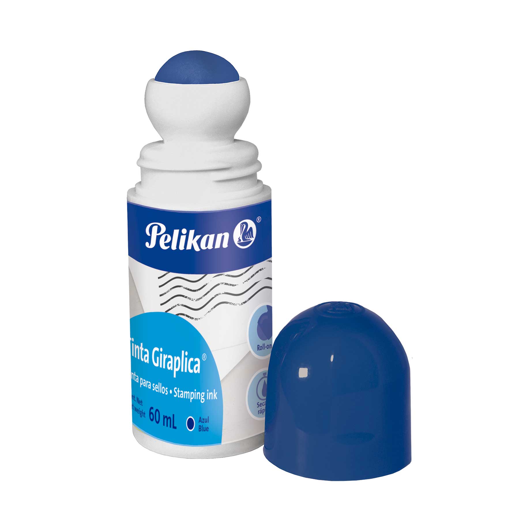 Tinta para Sellos Pelikan Giraplica Azul 60 ml.