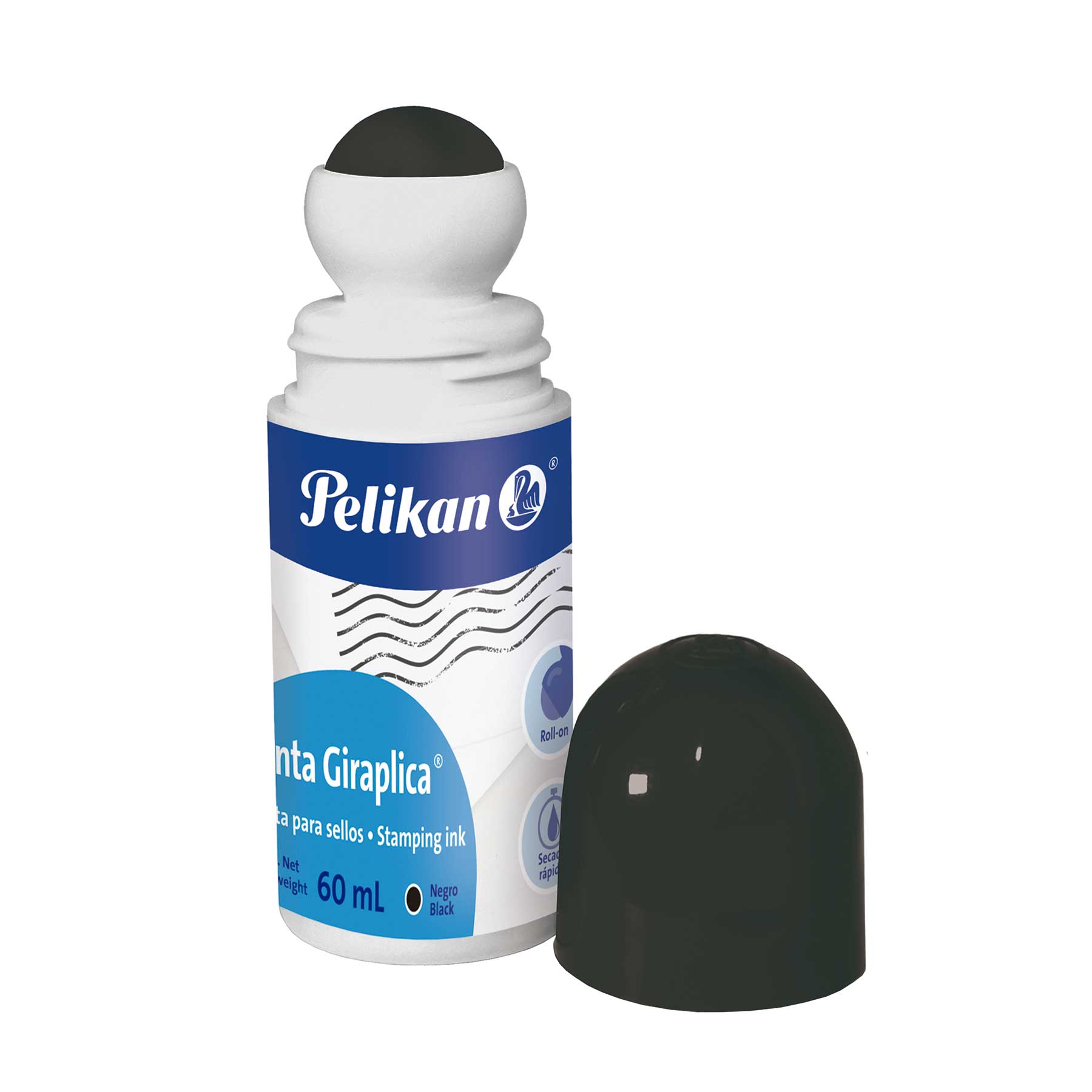 Tinta para Sellos Pelikan Giraplica Negro 60 ml.