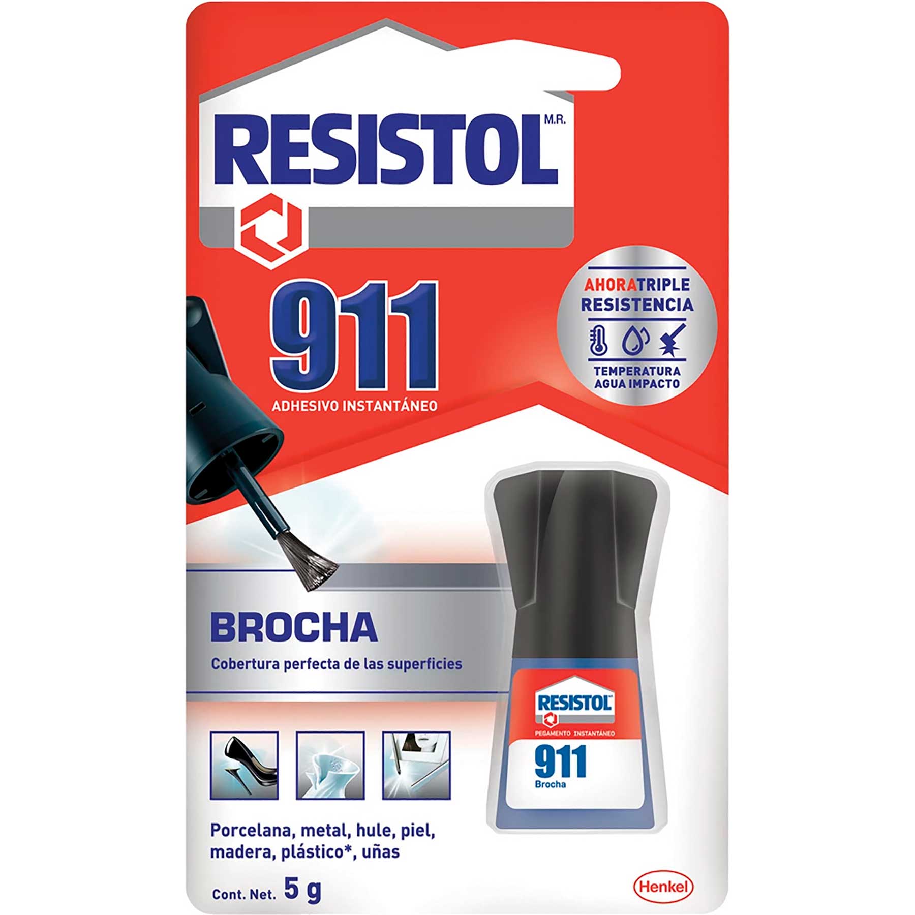 Pegamento Instantáneo Resistol 911 Brocha 5 g.