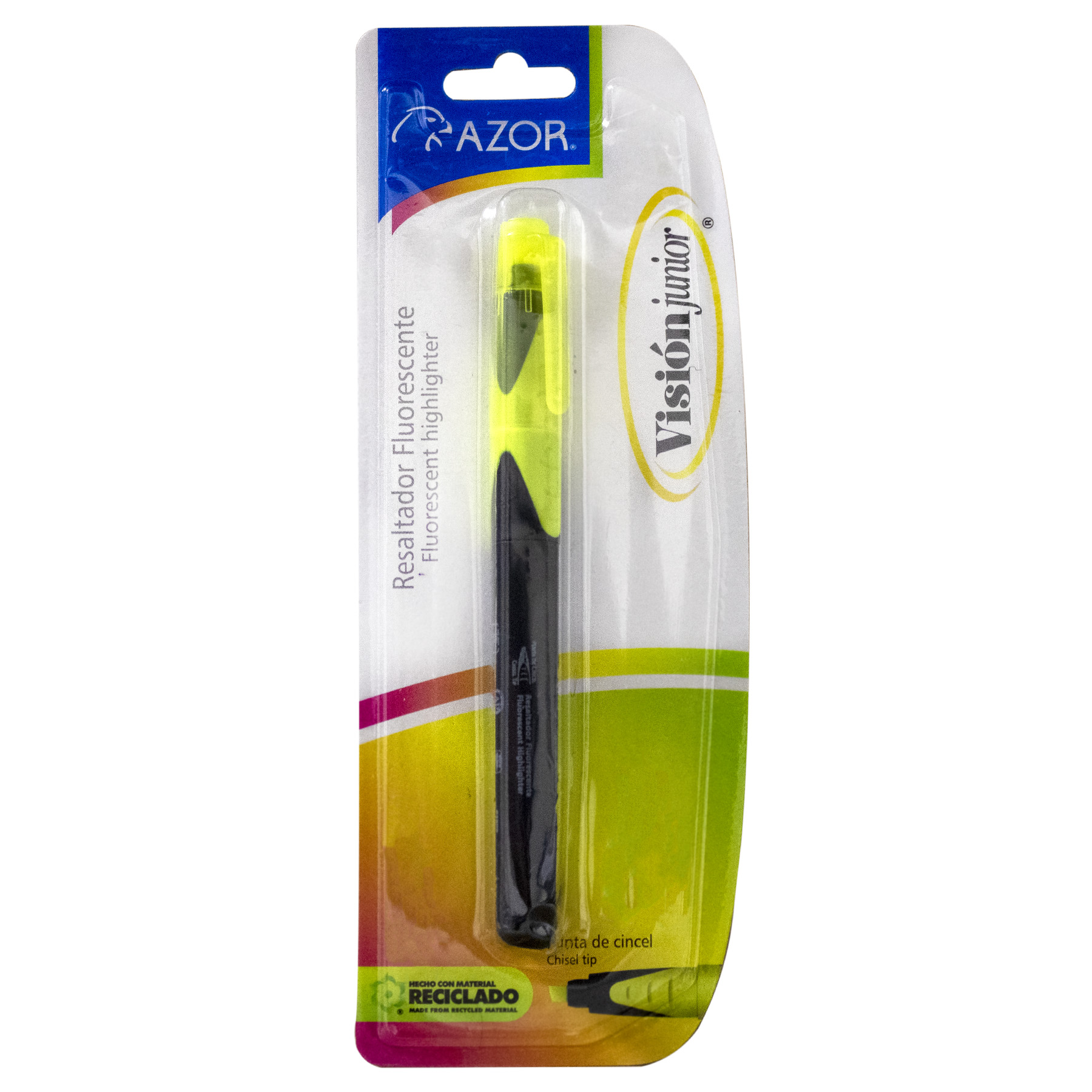 Marcatextos Azor Visión Junior Bl/1 Amarillo, Punta Cincel