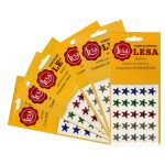 Etiqueta Estrellas LESA #4 12.5 mm Bl/150 Colores Surtidos