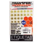 Etiqueta Estrellas Metálicas Transfer Chica C/189 Oro