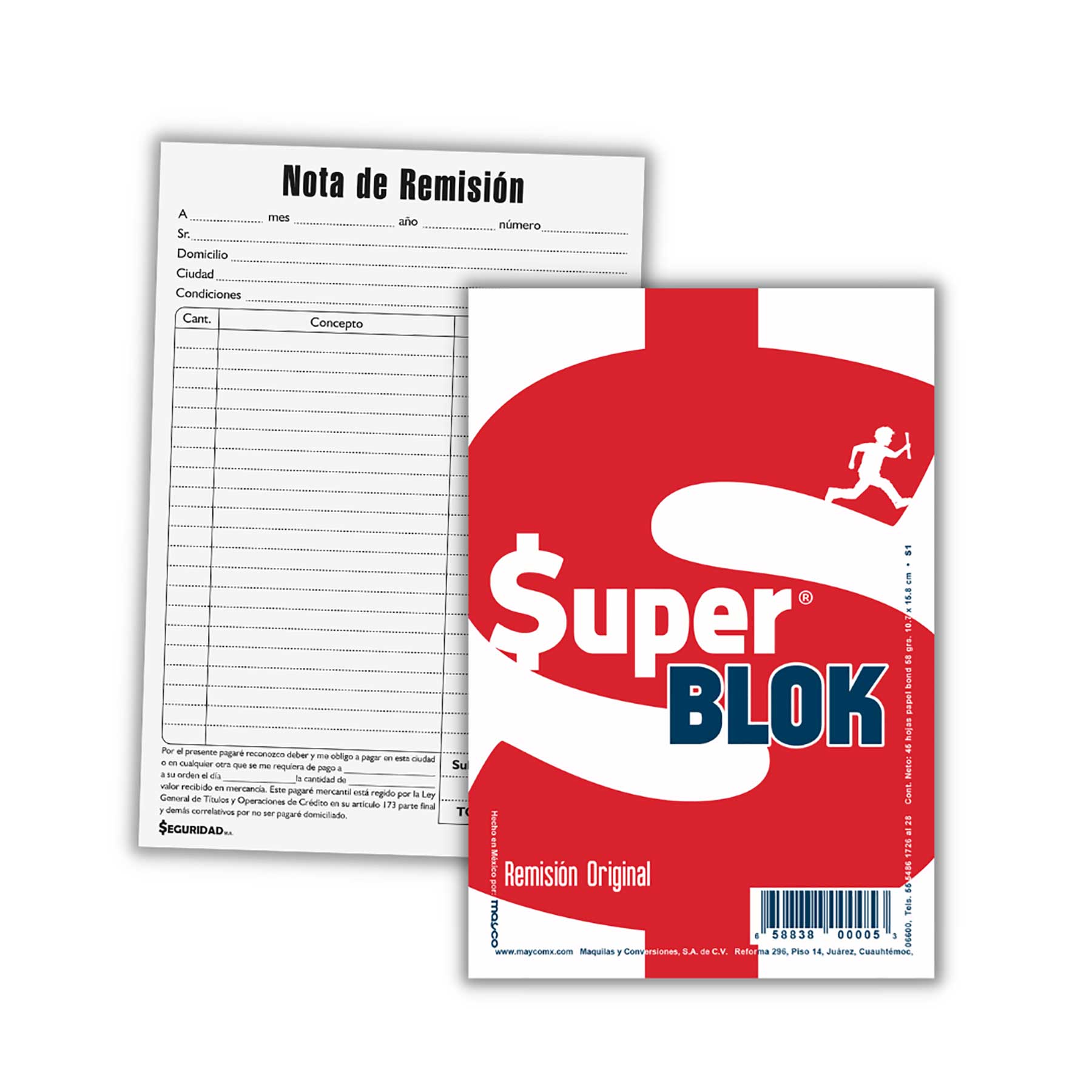 Superblock Remisión 1/8 Mayco S1 Original 10.5 x 15.8 cm. 45 h.