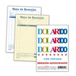 Block Remisión Esquela Duplicado Dolar RD-100-7 Autocopia 14 x 20.5 cm. 50 Juegos