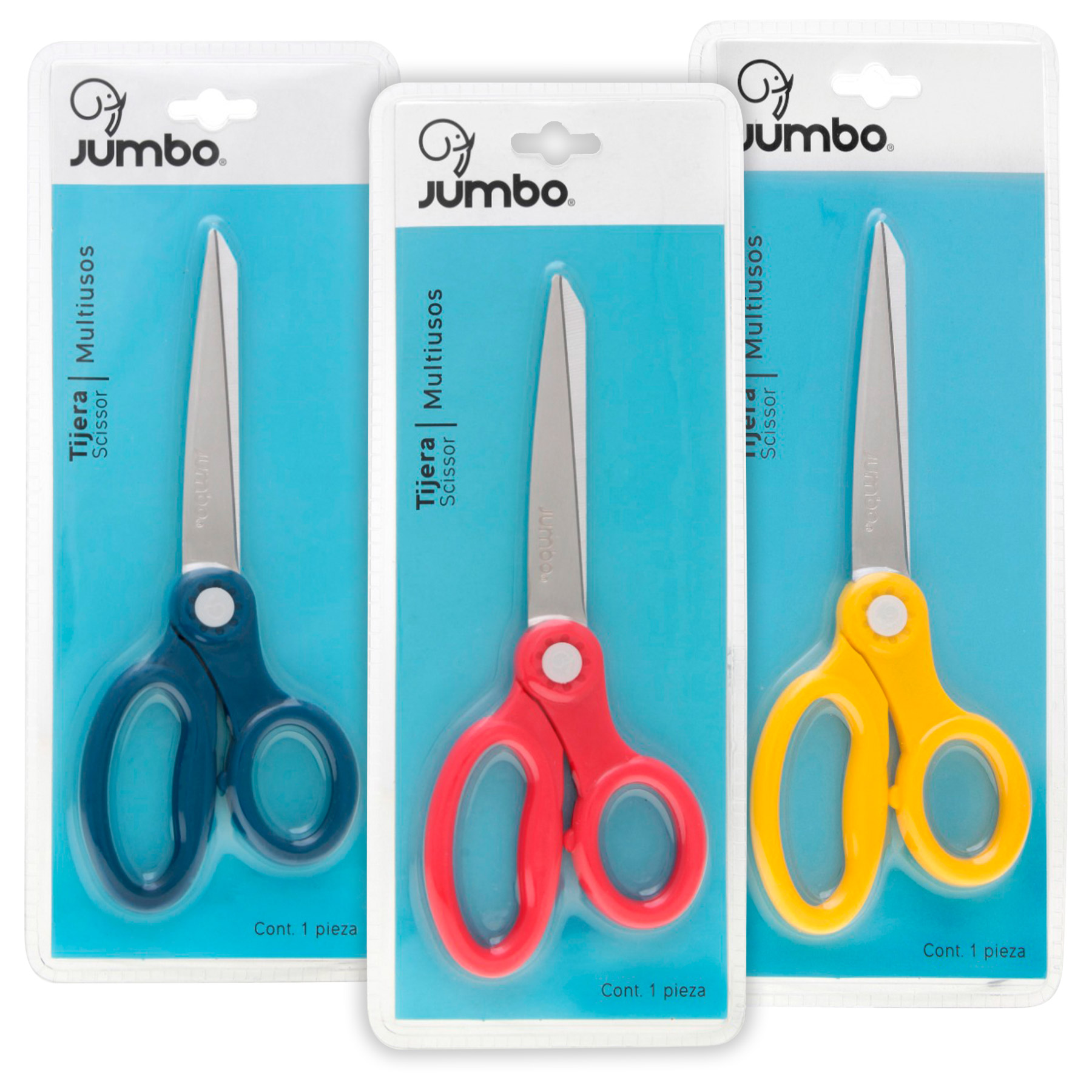 Tijera P/Oficina Jumbo Ptij6 7" (17.8 Cm) Mango Plastico"