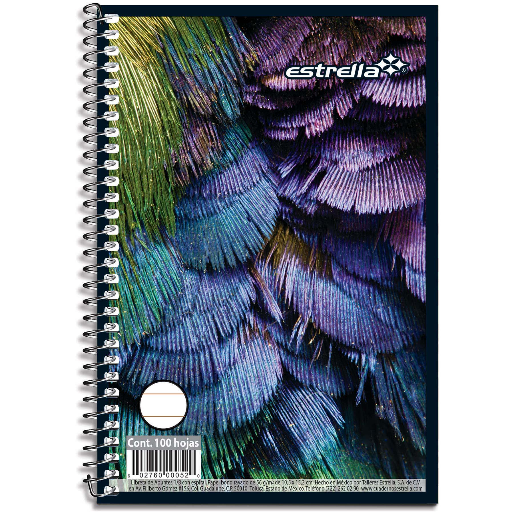 Libreta Apuntes Estrella 0122 Raya 10.4 x 15.2 cm 50 h.