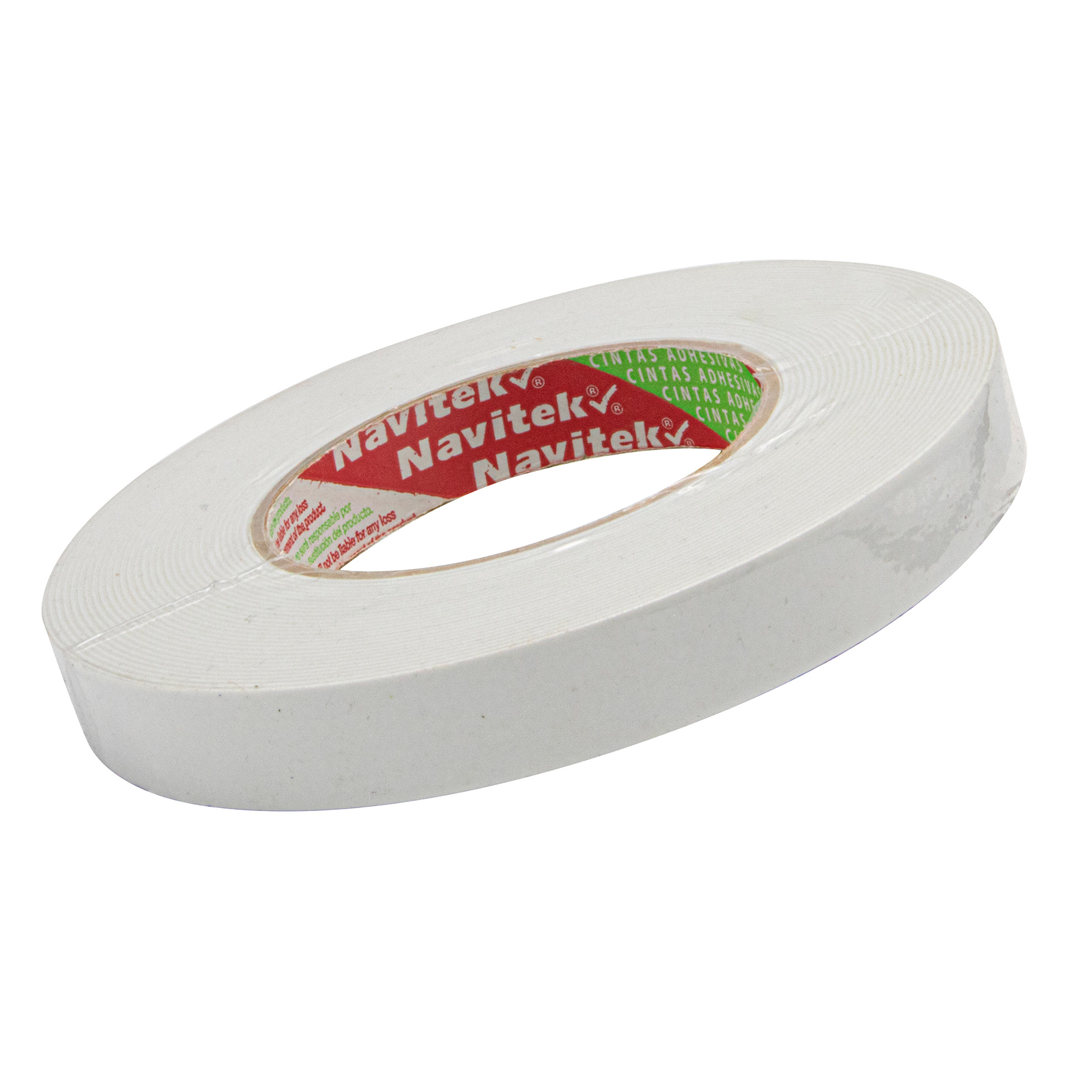 Cinta Adhesiva Doble Capa Navitek 177, 12 mm x 10 m. Foam Eva