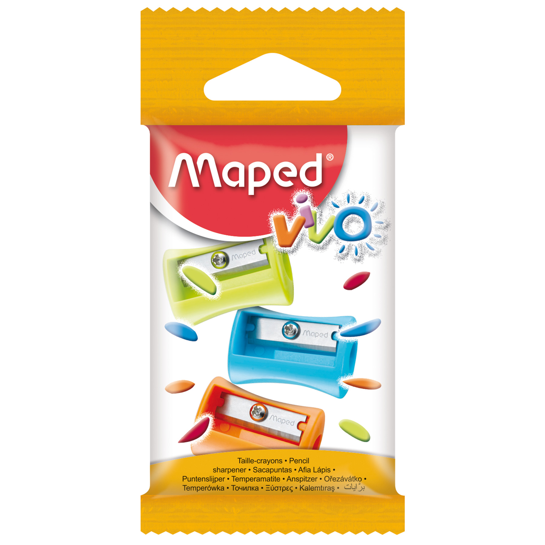 Sacapuntas Plástico Maped Vivo Bl/3