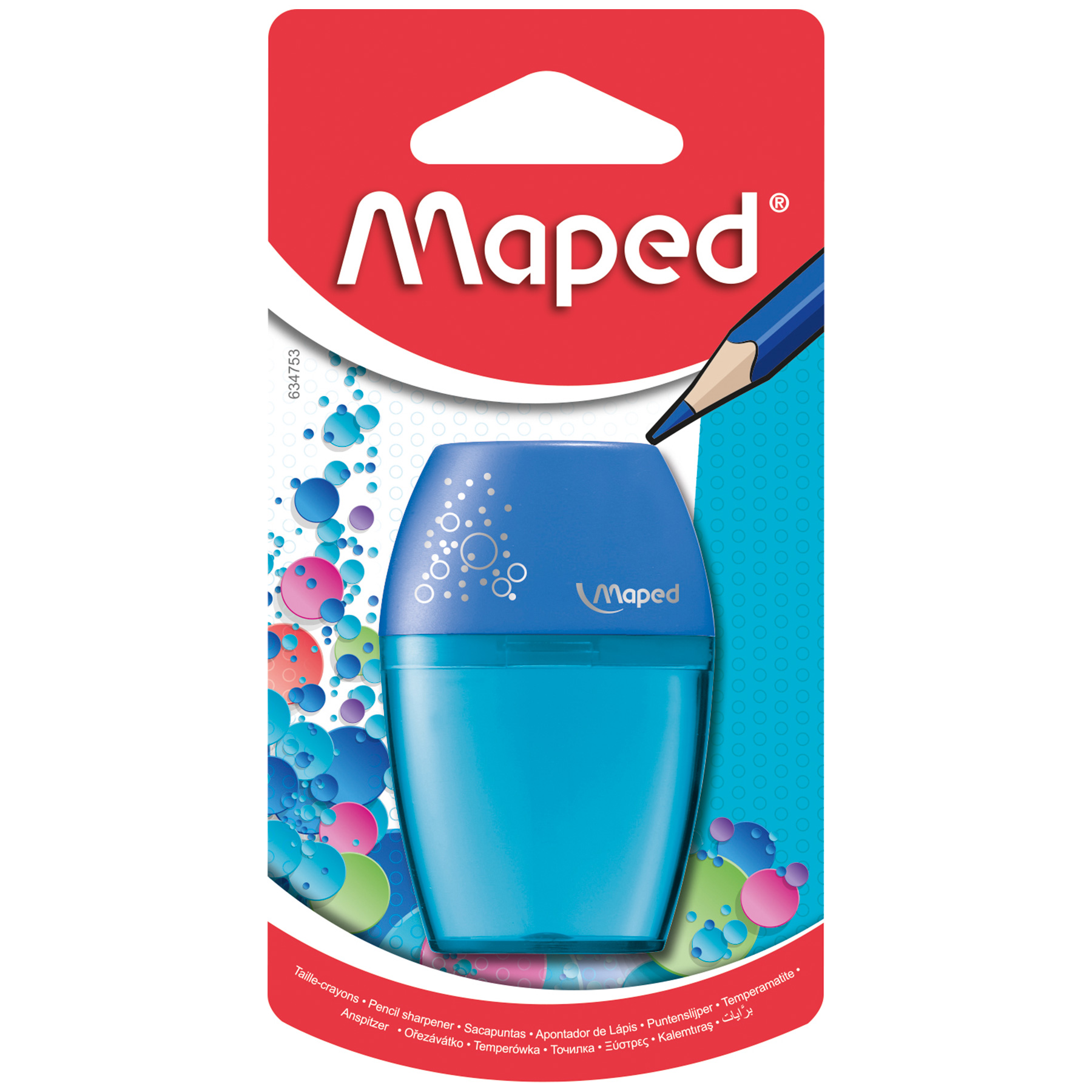 Sacapuntas con Depósito Maped Shaker Elíptico Bl/1