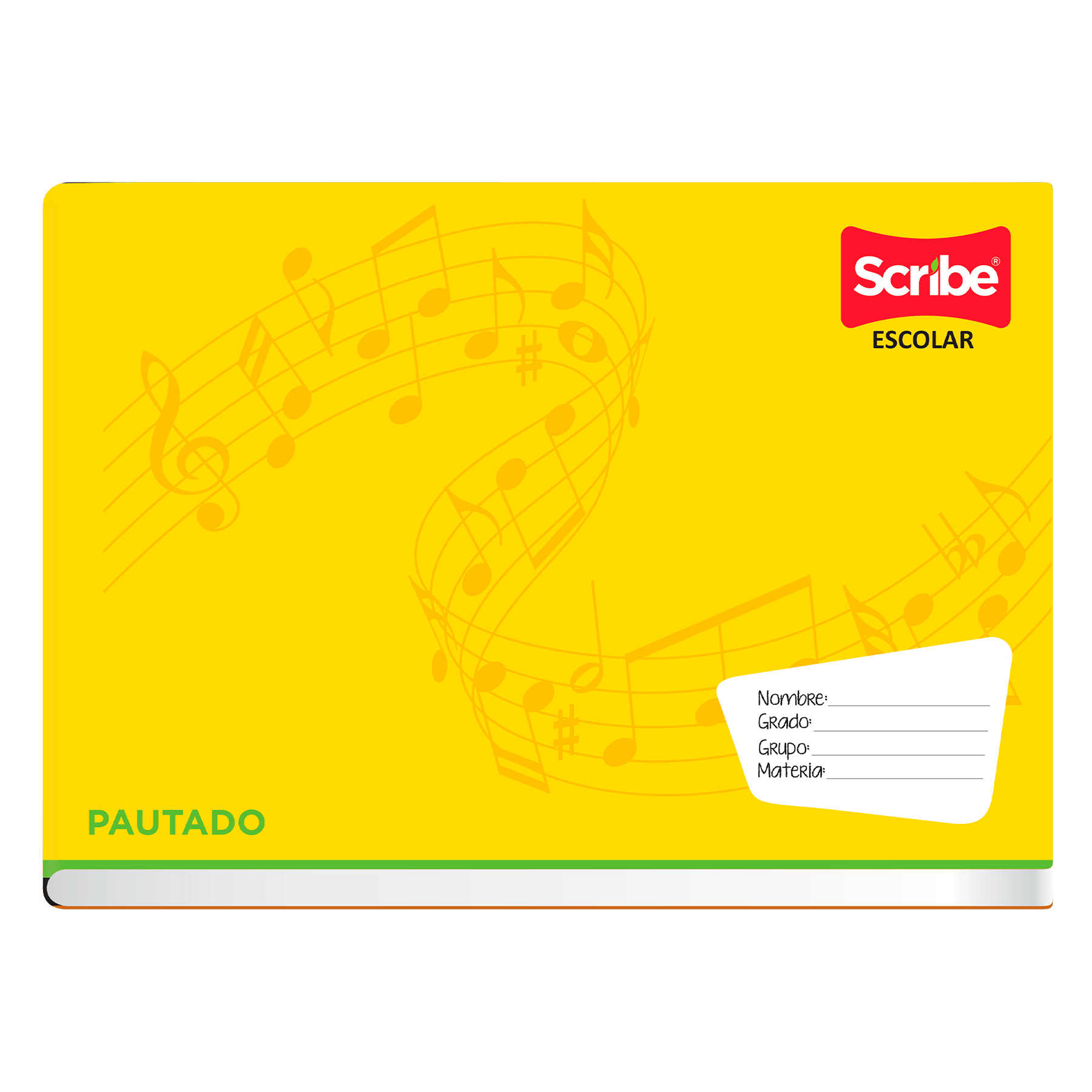 Cuaderno Pautado Forma Italiana Grapado Scribe Escolar 6149 50 h.