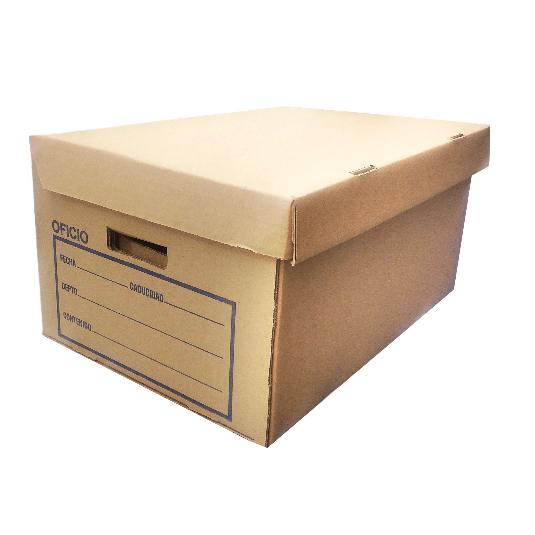 Caja para Archivo Cartón Oficio 1135/15 48 x 36 x 25 cm. Tapa Integrada
