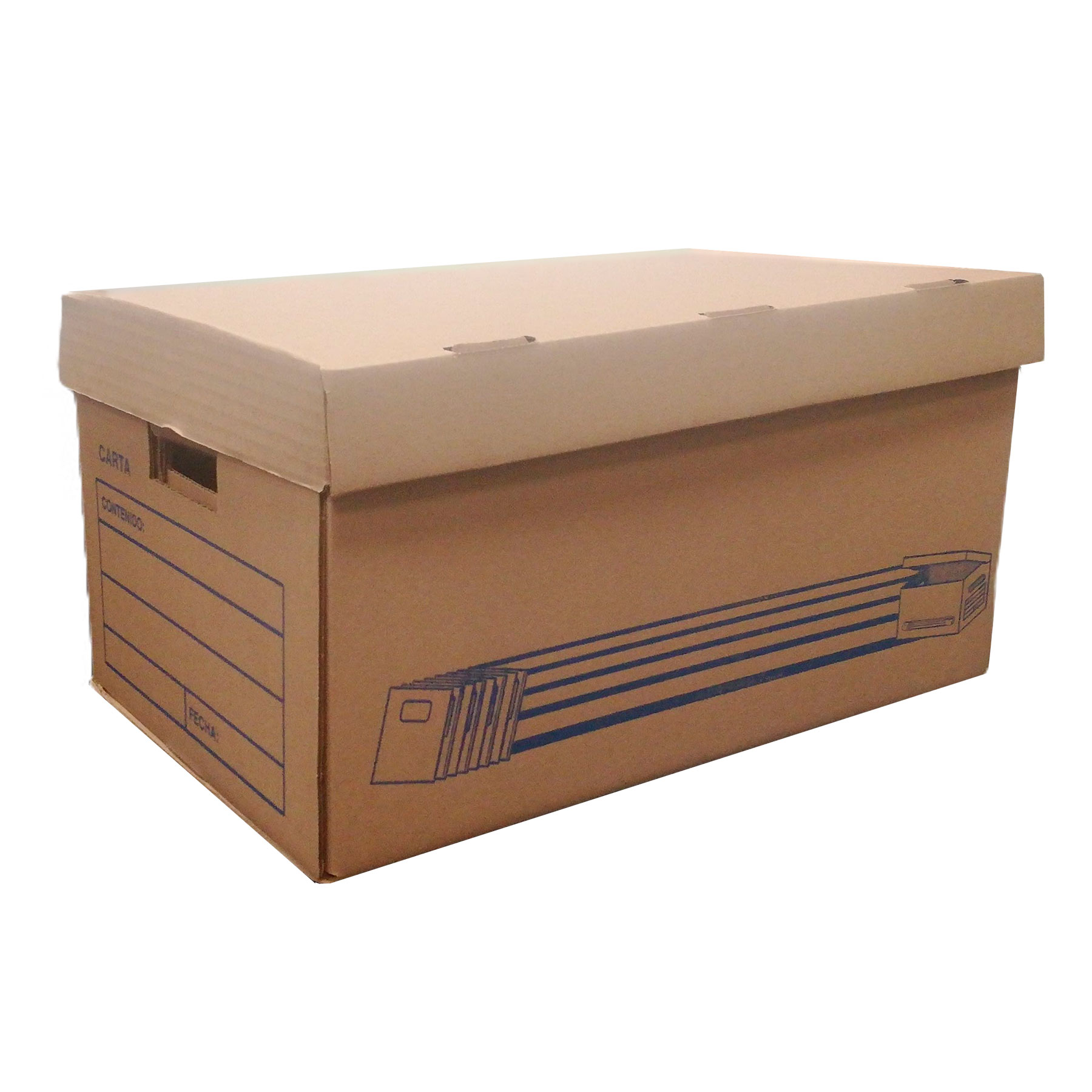 Caja para Archivo Cartón Carta 1135/14 50 x 31 x 25 cm. Tapa Integrada