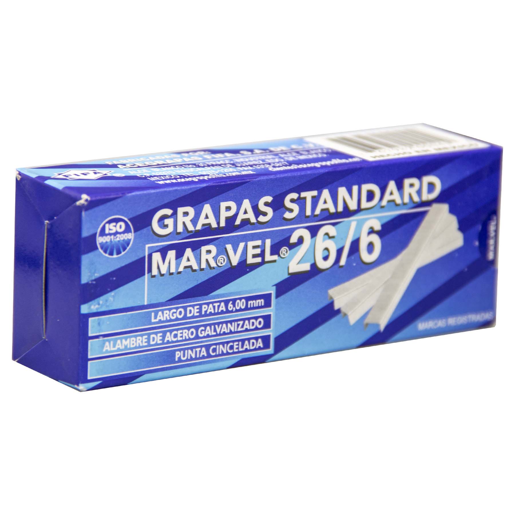 Grapa Standard C/5000 Marvel 26/6 6 mm