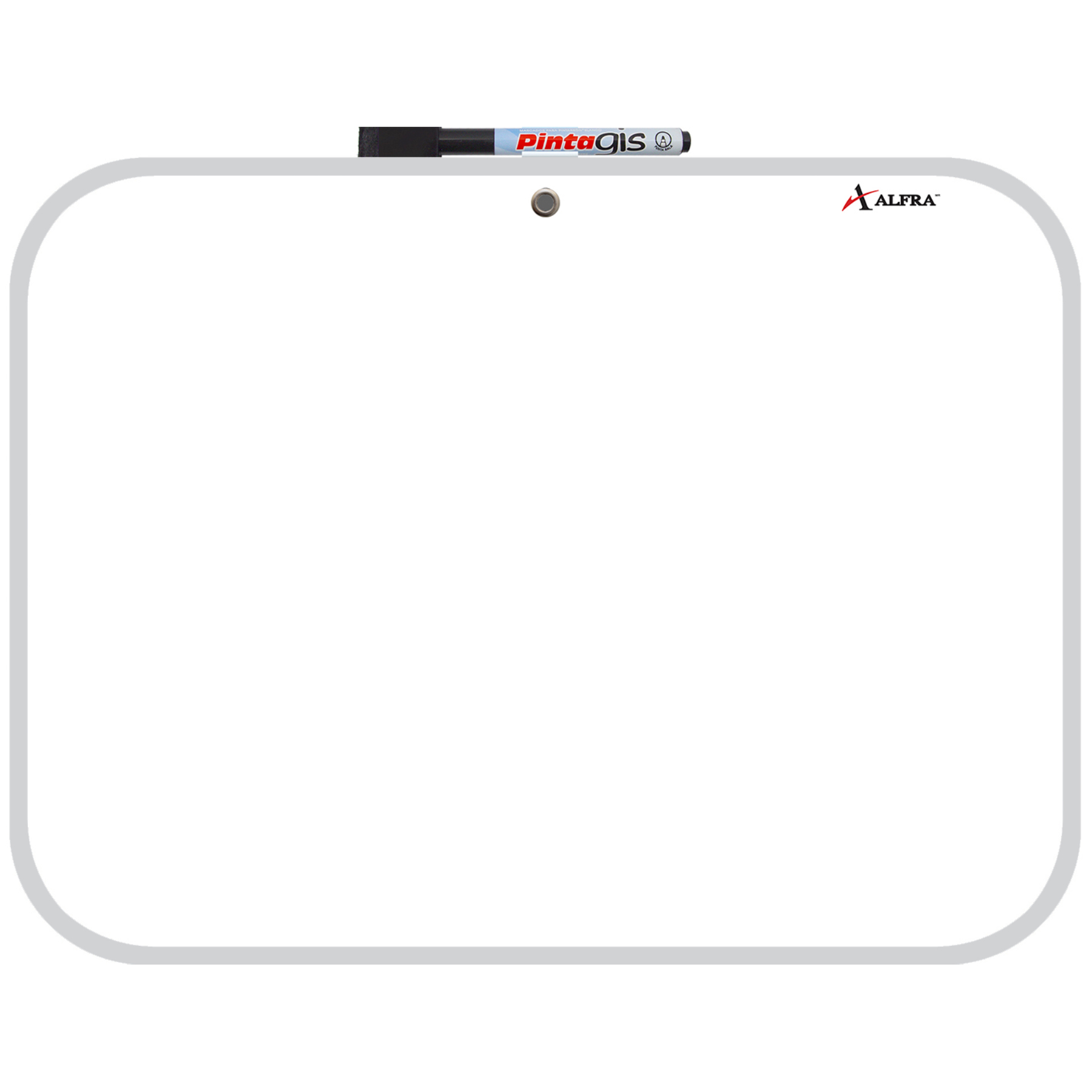 Pintarrón Blanco Melamina Alfra Iglú 4525, 20 x 30 cm.