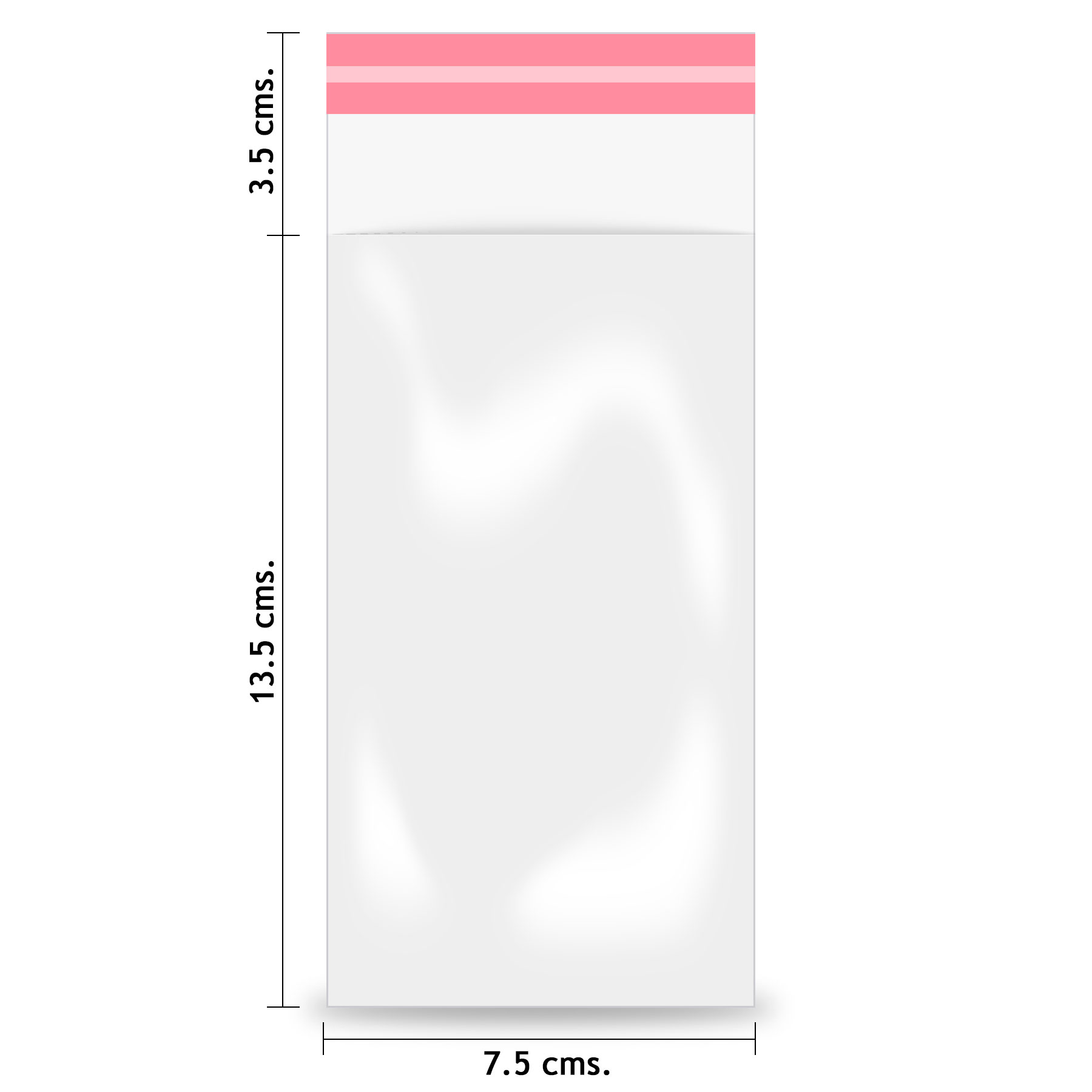 Sobre Poli/Bopp Dart 7.5 X 13.5 + 3.5 Cms. C/25 C/Adh.