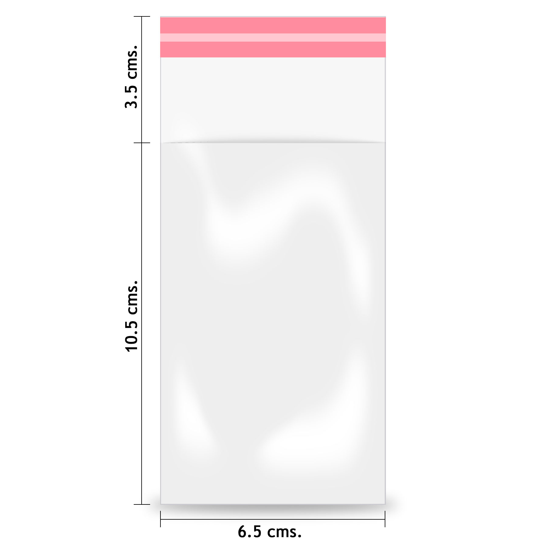 Sobre Poli/Bopp Dart 6.5 x 10.5 + 3.5 cm. C/25 C/Adh.
